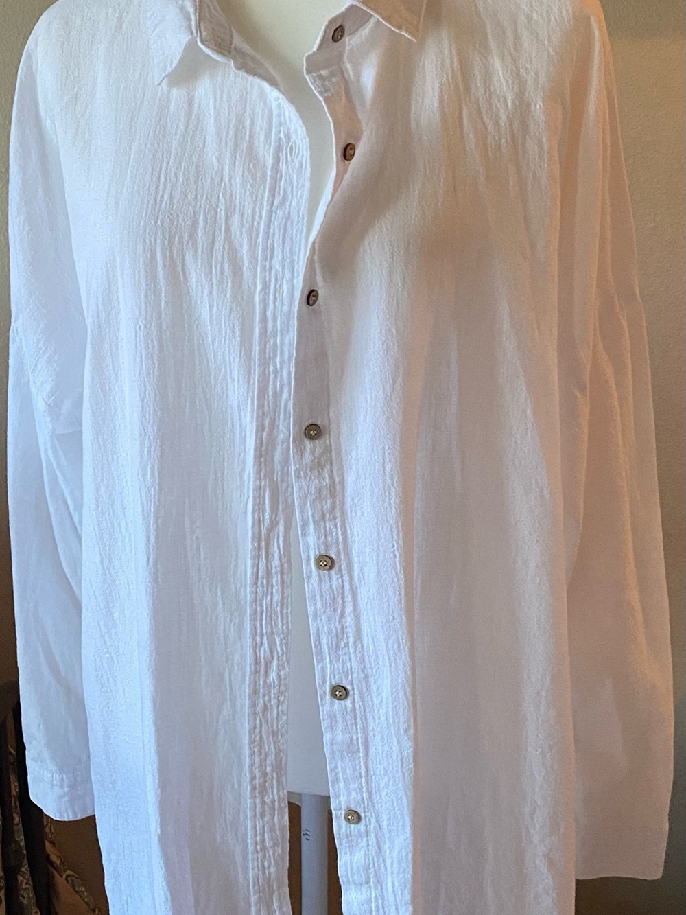 Cotton On Body Swim  Beach Shirt White Texture,  Medium Size Swim Cover Shirt